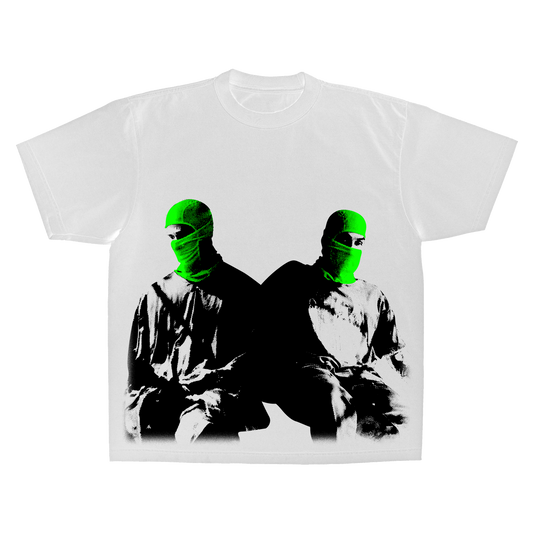 Mask White Tee