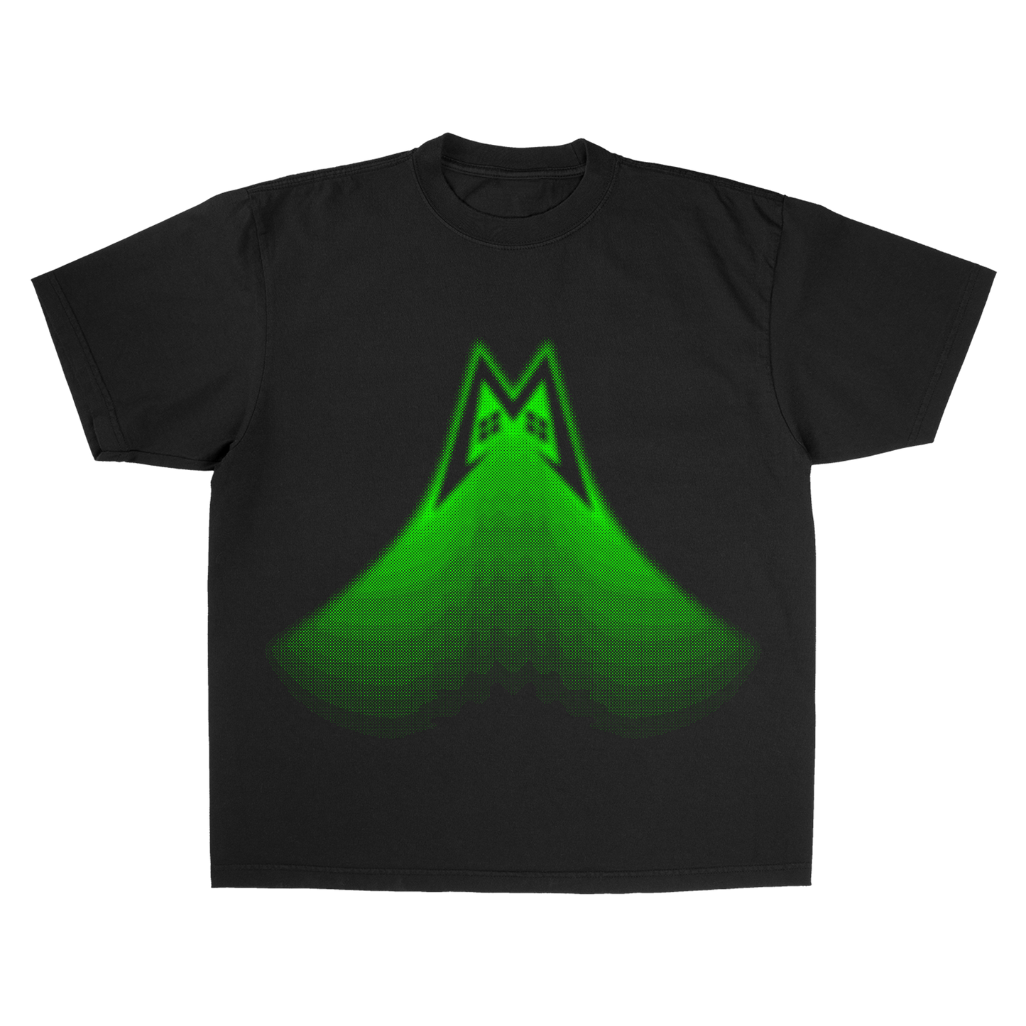 M Green Light Black Tee