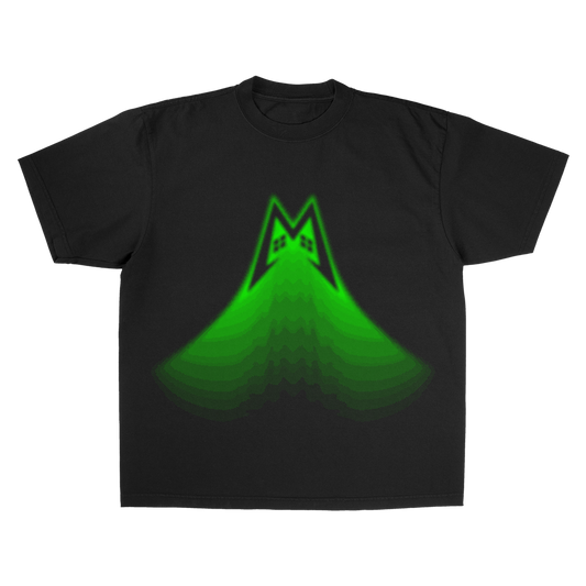 M Green Light Black Tee